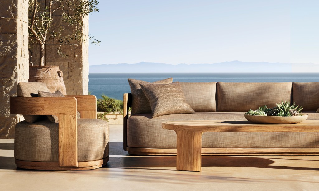 Rh Outdoor furniture exterior furniture will open in June 2025 to East Hampton, New York.