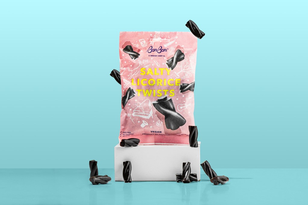 Salted licorice turns