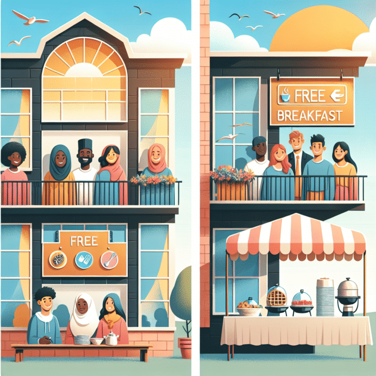 hostels with free breakfast for students