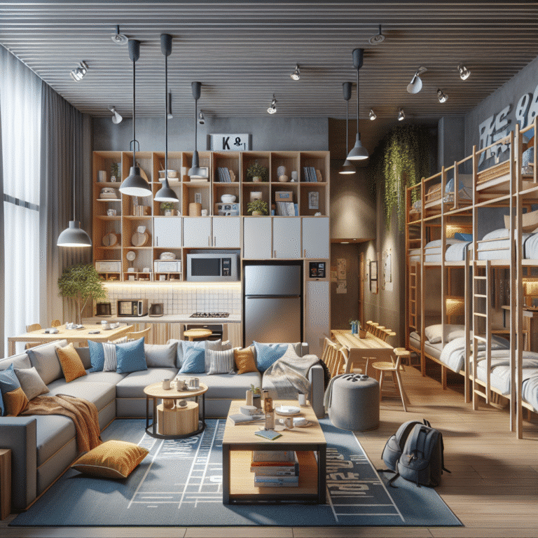 student-friendly hostels with kitchen