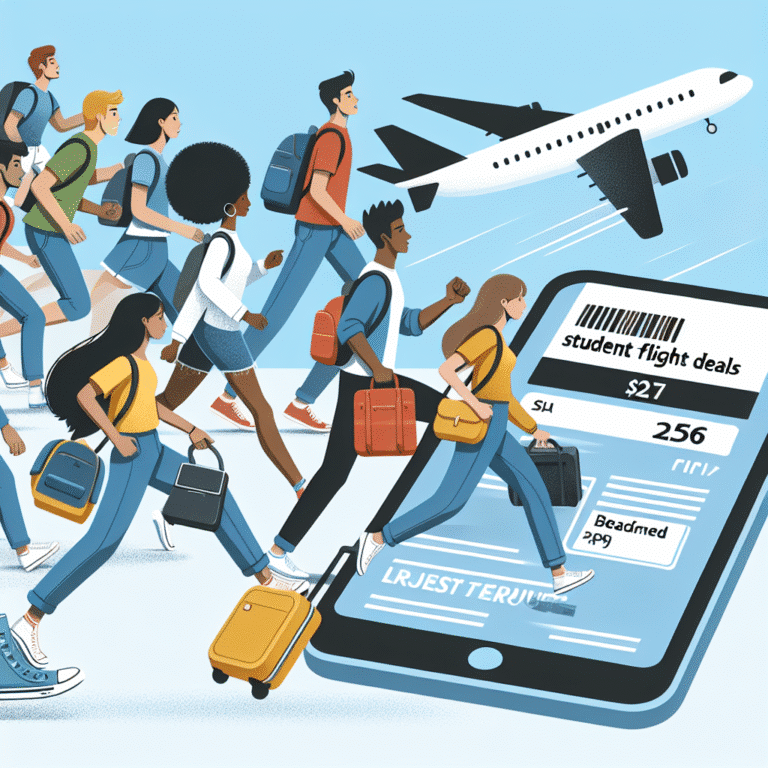 last-minute student flight deals