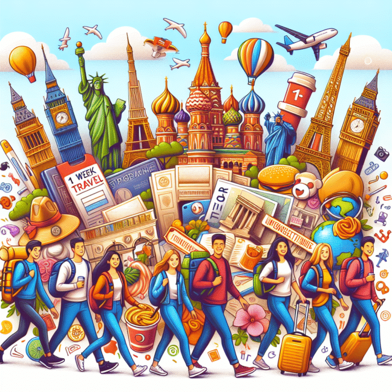 1-week student travel itineraries for unforgettable experiences