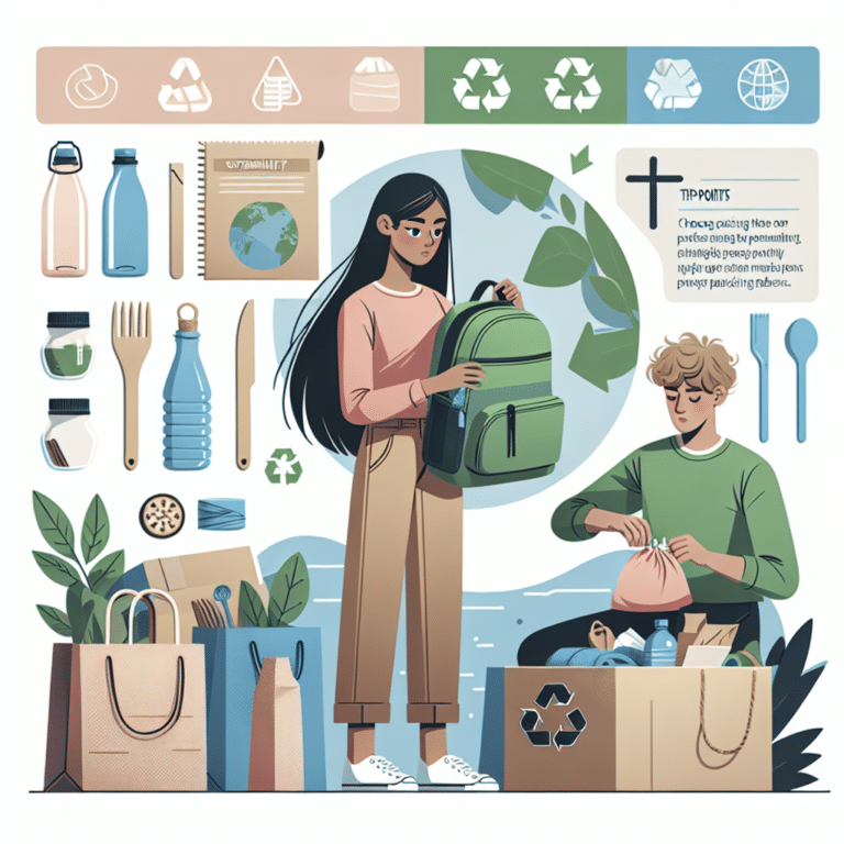 sustainable packing tips for students