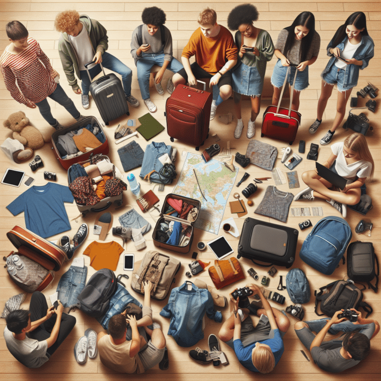 student travel packing checklist for easy trips