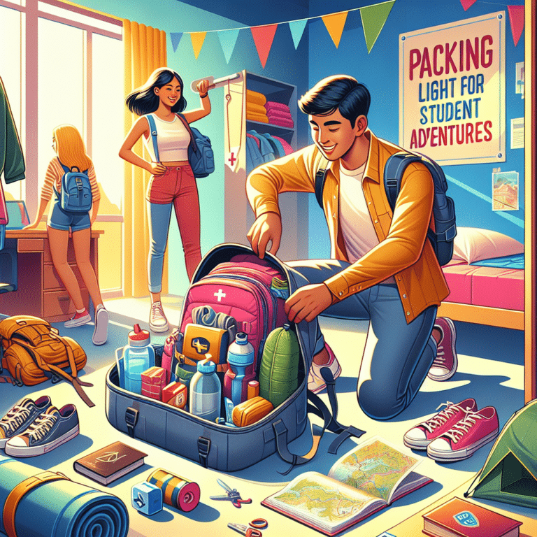 how to pack light for student adventures